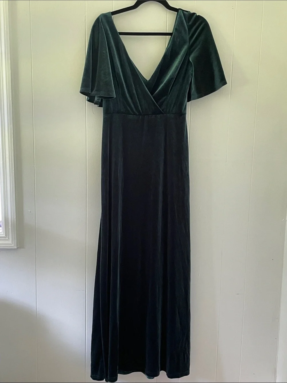 Dark Green Velvet Dress